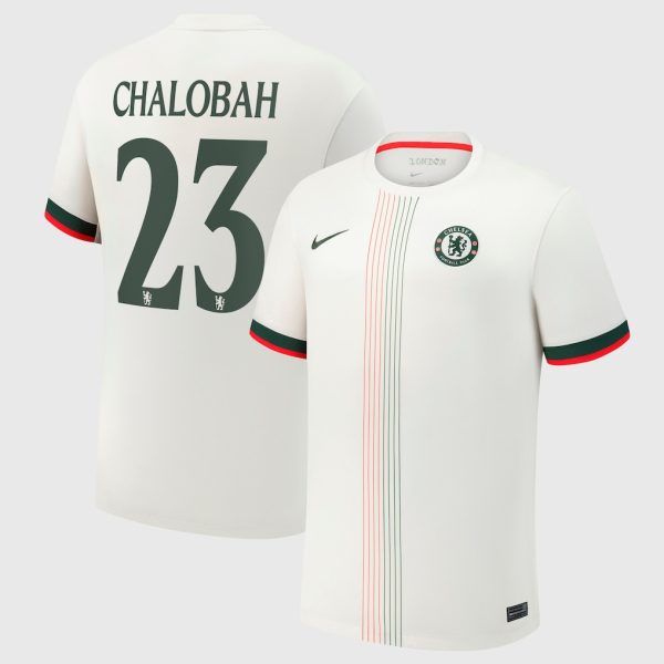 Chelsea Cup Nike Away Stadium Shirt 2025-26 with Chalobah 23 printing