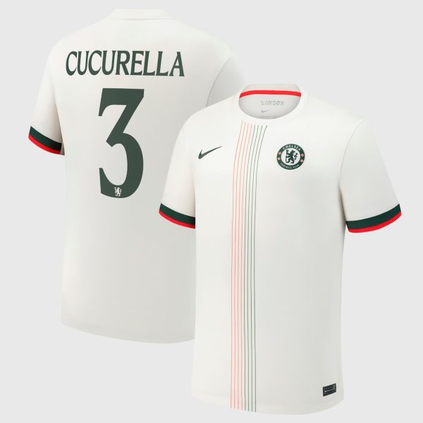 Chelsea Cup Nike Away Stadium Shirt 2025-26 with Cucurella 3 printing