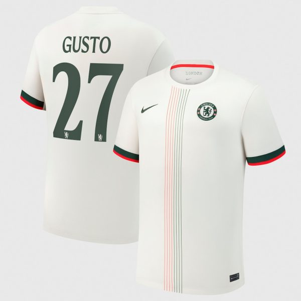 Chelsea Cup Nike Away Stadium Shirt 2025-26 with Gusto 27 printing