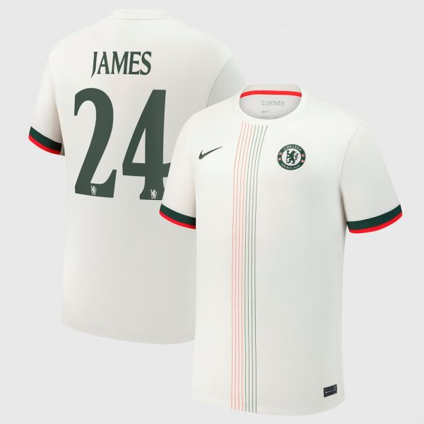 Chelsea Cup Nike Away Stadium Shirt 2025-26 with James 24 printing