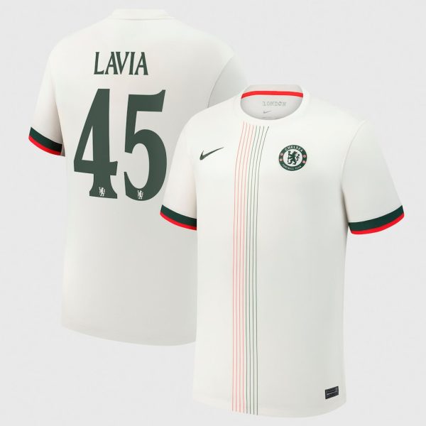 Chelsea Cup Nike Away Stadium Shirt 2025-26 with Lavia 45 printing