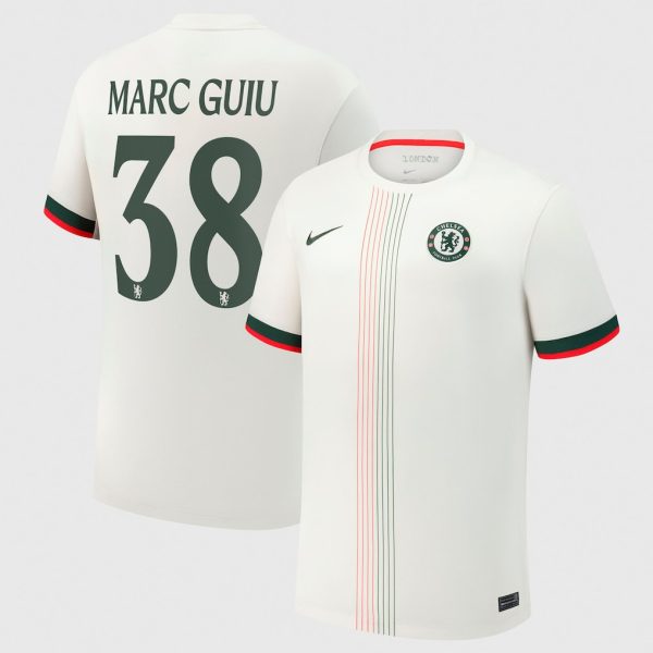 Chelsea Cup Nike Away Stadium Shirt 2025-26 with Marc Guiu 38 printing