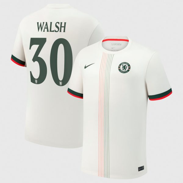 Chelsea Cup Nike Away Stadium Shirt 2025-26 with Walsh 30 printing