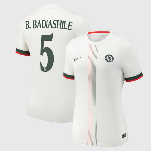 Chelsea Cup Nike Away Stadium Shirt 2025-26 - Womens with B. Badiashile 5 printing