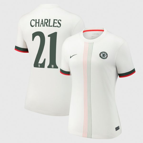 Chelsea Cup Nike Away Stadium Shirt 2025-26 - Womens with Charles 21 printing