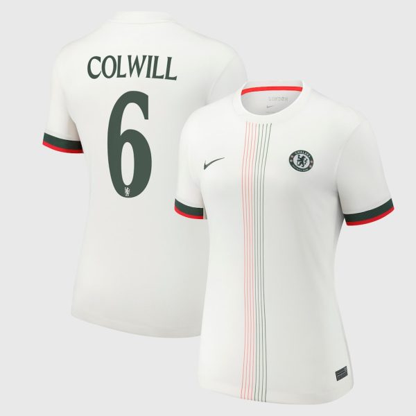 Chelsea Cup Nike Away Stadium Shirt 2025-26 - Womens with Colwill 6 printing