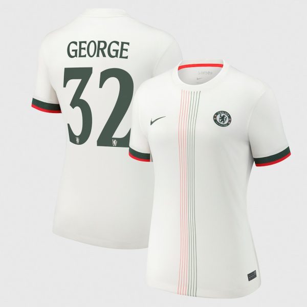 Chelsea Cup Nike Away Stadium Shirt 2025-26 - Womens with George 32 printing
