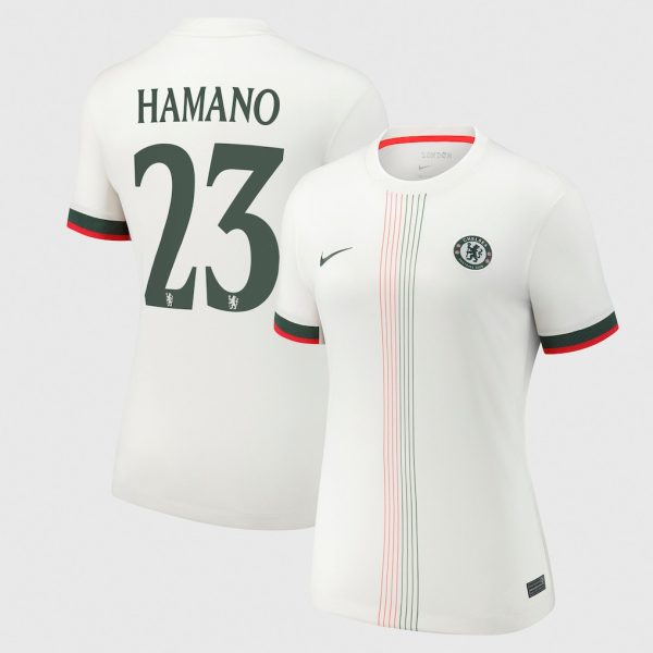 Chelsea Cup Nike Away Stadium Shirt 2025-26 - Womens with Hamano 23 printing