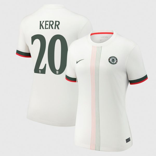Chelsea Cup Nike Away Stadium Shirt 2025-26 - Womens with Kerr 20 printing