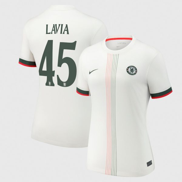 Chelsea Cup Nike Away Stadium Shirt 2025-26 - Womens with Lavia 45 printing