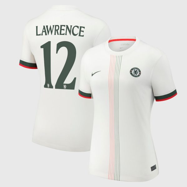 Chelsea Cup Nike Away Stadium Shirt 2025-26 - Womens with Lawrence 12 printing