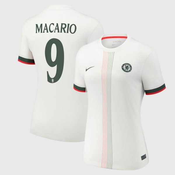 Chelsea Cup Nike Away Stadium Shirt 2025-26 - Womens with Macario 9 printing