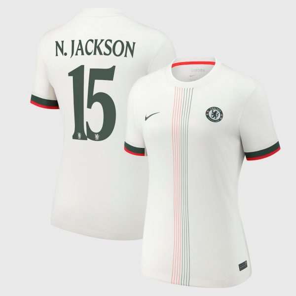 Chelsea Cup Nike Away Stadium Shirt 2025-26 - Womens with N.Jackson 15 printing