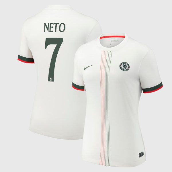 Chelsea Cup Nike Away Stadium Shirt 2025-26 - Womens with Neto 7 printing