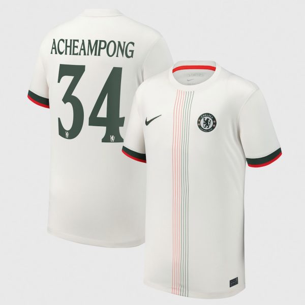 Chelsea Cup Nike Away Stadium Shirt 2025-26 - Youth with Acheampong 34 printing