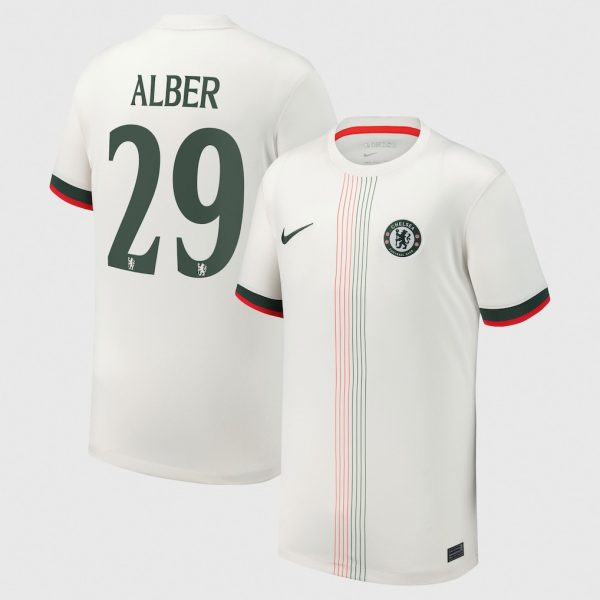 Chelsea Cup Nike Away Stadium Shirt 2025-26 - Youth with Alber 29 printing