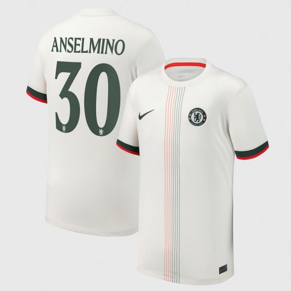Chelsea Cup Nike Away Stadium Shirt 2025-26 - Youth with Anselmino 30 printing