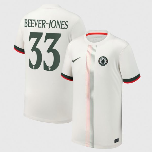 Chelsea Cup Nike Away Stadium Shirt 2025-26 - Youth with Beever-Jones 33 printing
