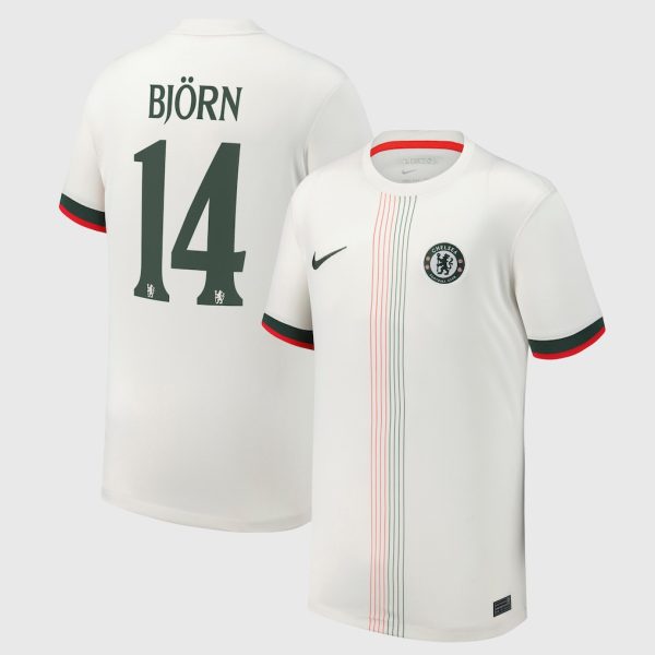 Chelsea Cup Nike Away Stadium Shirt 2025-26 - Youth with Björn 14 printing