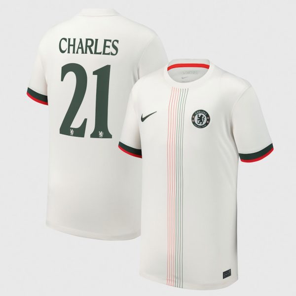 Chelsea Cup Nike Away Stadium Shirt 2025-26 - Youth with Charles 21 printing
