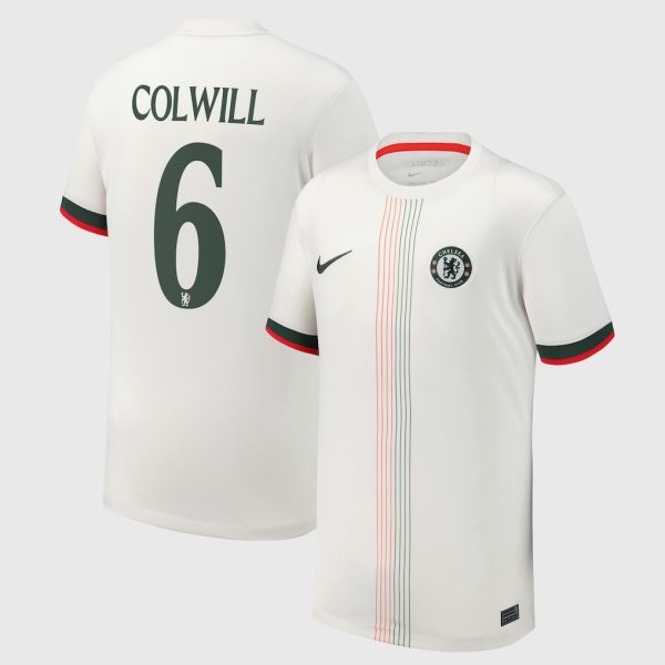 Chelsea Cup Nike Away Stadium Shirt 2025-26 - Youth with Colwill 6 printing