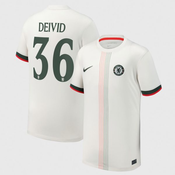 Chelsea Cup Nike Away Stadium Shirt 2025-26 - Youth with Deivid 36 printing