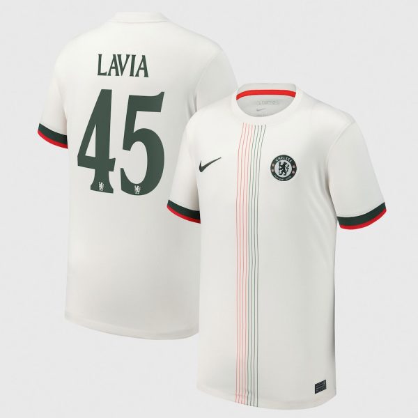 Chelsea Cup Nike Away Stadium Shirt 2025-26 - Youth with Lavia 45 printing