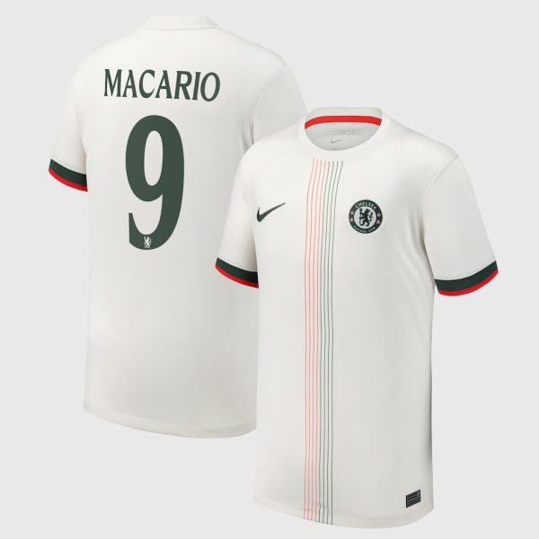 Chelsea Cup Nike Away Stadium Shirt 2025-26 - Youth with Macario 9 printing