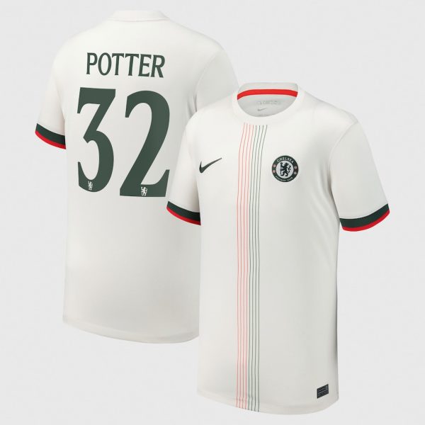 Chelsea Cup Nike Away Stadium Shirt 2025-26 - Youth with Potter 32 printing