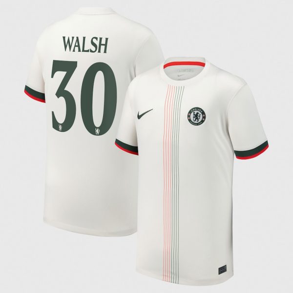 Chelsea Cup Nike Away Stadium Shirt 2025-26 - Youth with Walsh 30 printing