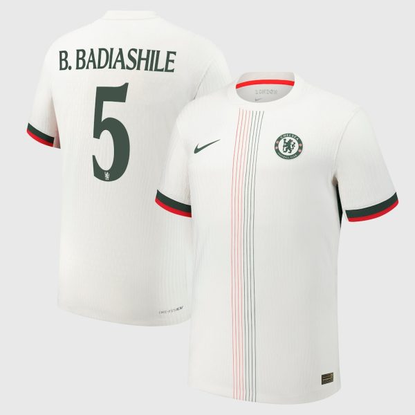 Chelsea Cup Nike Dri-Fit Adv Away Match Shirt 2025-26 with B. Badiashile 5 printing