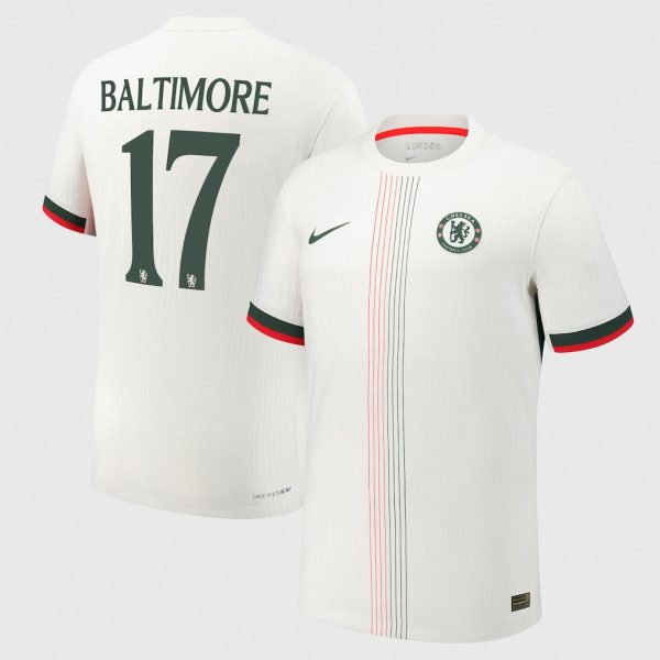 Chelsea Cup Nike Dri Fit Adv Away Match Shirt 2025-26 with Baltimore 17 printing