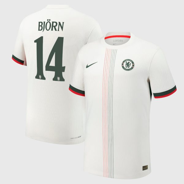 Chelsea Cup Nike Dri Fit Adv Away Match Shirt 2025-26 with Björn 14 printing