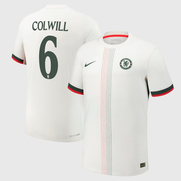 Chelsea Cup Nike Dri-Fit Adv Away Match Shirt 2025-26 with Colwill 6 printing