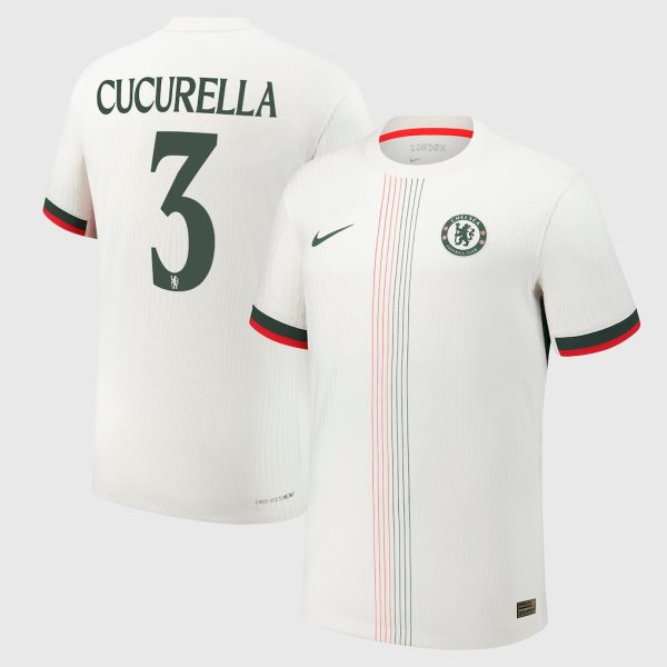 Chelsea Cup Nike Dri-Fit Adv Away Match Shirt 2025-26 with Cucurella 3 printing