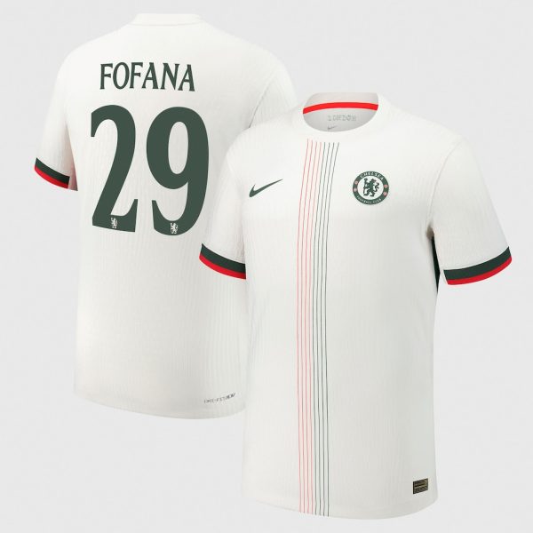 Chelsea Cup Nike Dri-Fit Adv Away Match Shirt 2025-26 with Fofana 29 printing