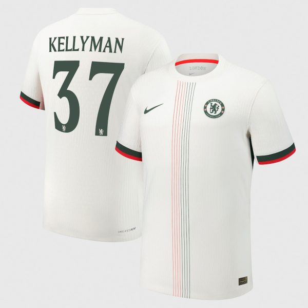 Chelsea Cup Nike Dri-Fit Adv Away Match Shirt 2025-26 with Kellyman 37 printing