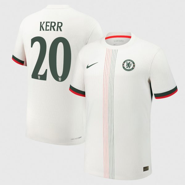 Chelsea Cup Nike Dri Fit Adv Away Match Shirt 2025-26 with Kerr 20 printing