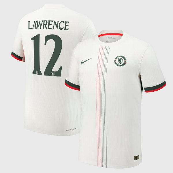 Chelsea Cup Nike Dri Fit Adv Away Match Shirt 2025-26 with Lawrence 12 printing