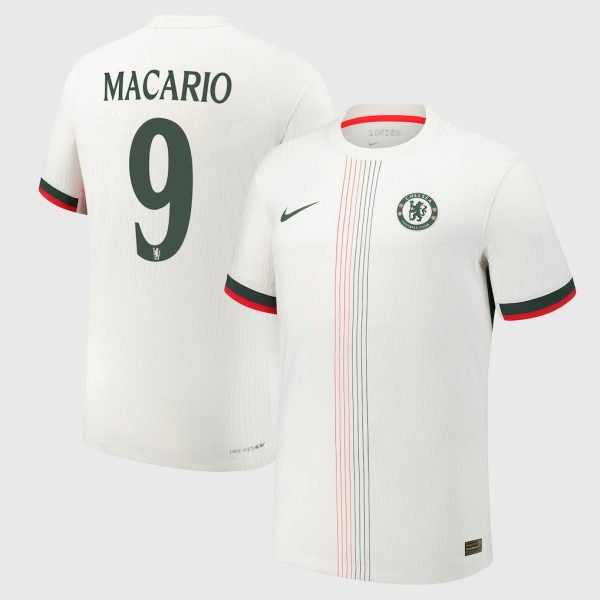 Chelsea Cup Nike Dri Fit Adv Away Match Shirt 2025-26 with Macario 9 printing