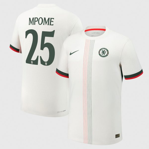 Chelsea Cup Nike Dri Fit Adv Away Match Shirt 2025-26 with Mpome 25 printing