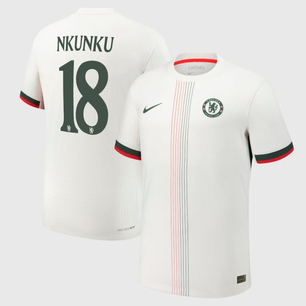Chelsea Cup Nike Dri-Fit Adv Away Match Shirt 2025-26 with Nkunku 18 printing