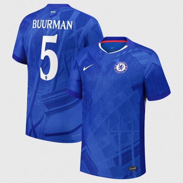 Chelsea Cup Nike Dri-FIT ADV Home Match Shirt 2025-26 with Buurman 5 printing