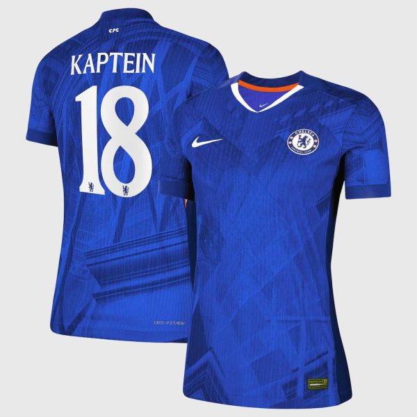 Chelsea Cup Nike Dri-FIT ADV Home Match Shirt 2025-26 - Womens with Kaptein 18 printing