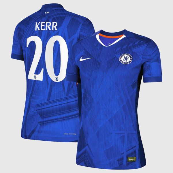 Chelsea Cup Nike Dri-FIT ADV Home Match Shirt 2025-26 - Womens with Kerr 20 printing