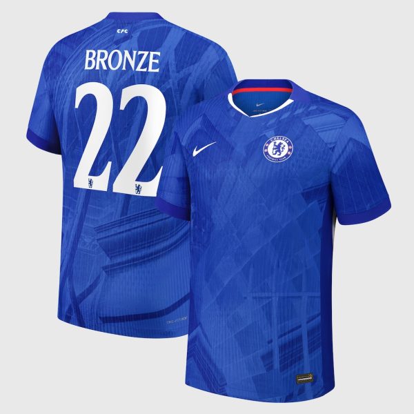 Chelsea Cup Nike Dri-FIT ADV Home Match Shirt 2025-26 - Youth with Bronze 22 printing
