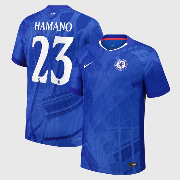 Chelsea Cup Nike Dri-FIT ADV Home Match Shirt 2025-26 - Youth with Hamano 23 printing