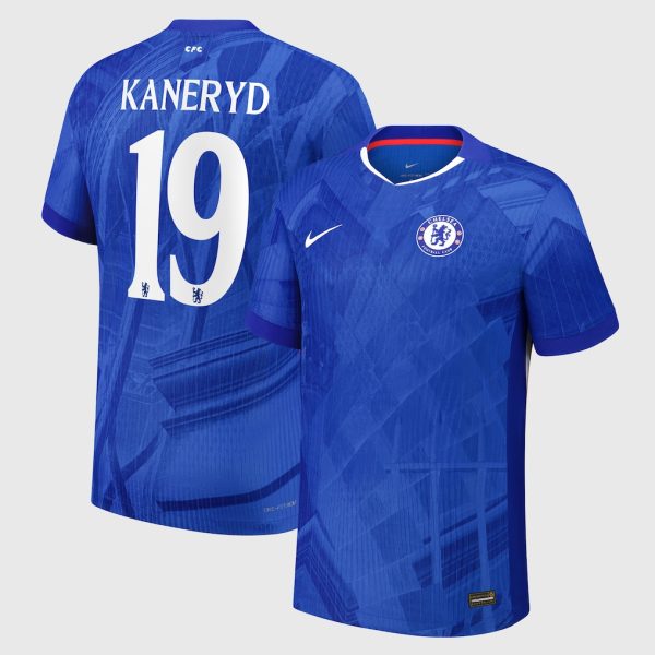 Chelsea Cup Nike Dri-FIT ADV Home Match Shirt 2025-26 - Youth with Kaneryd 19 printing