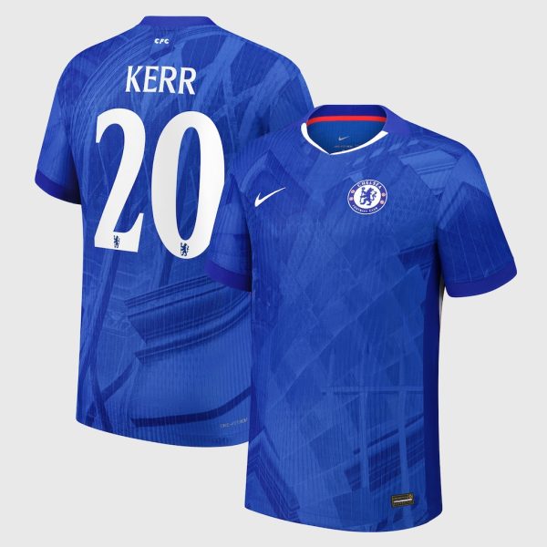 Chelsea Cup Nike Dri-FIT ADV Home Match Shirt 2025-26 - Youth with Kerr 20 printing