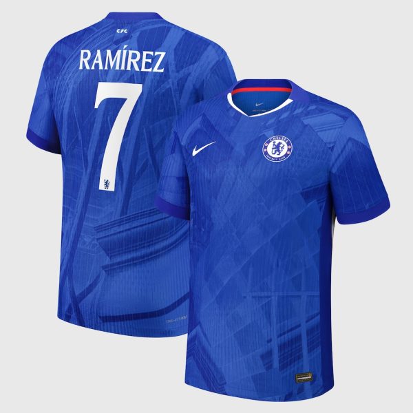 Chelsea Cup Nike Dri-FIT ADV Home Match Shirt 2025-26 - Youth with Ramírez 7 printing
